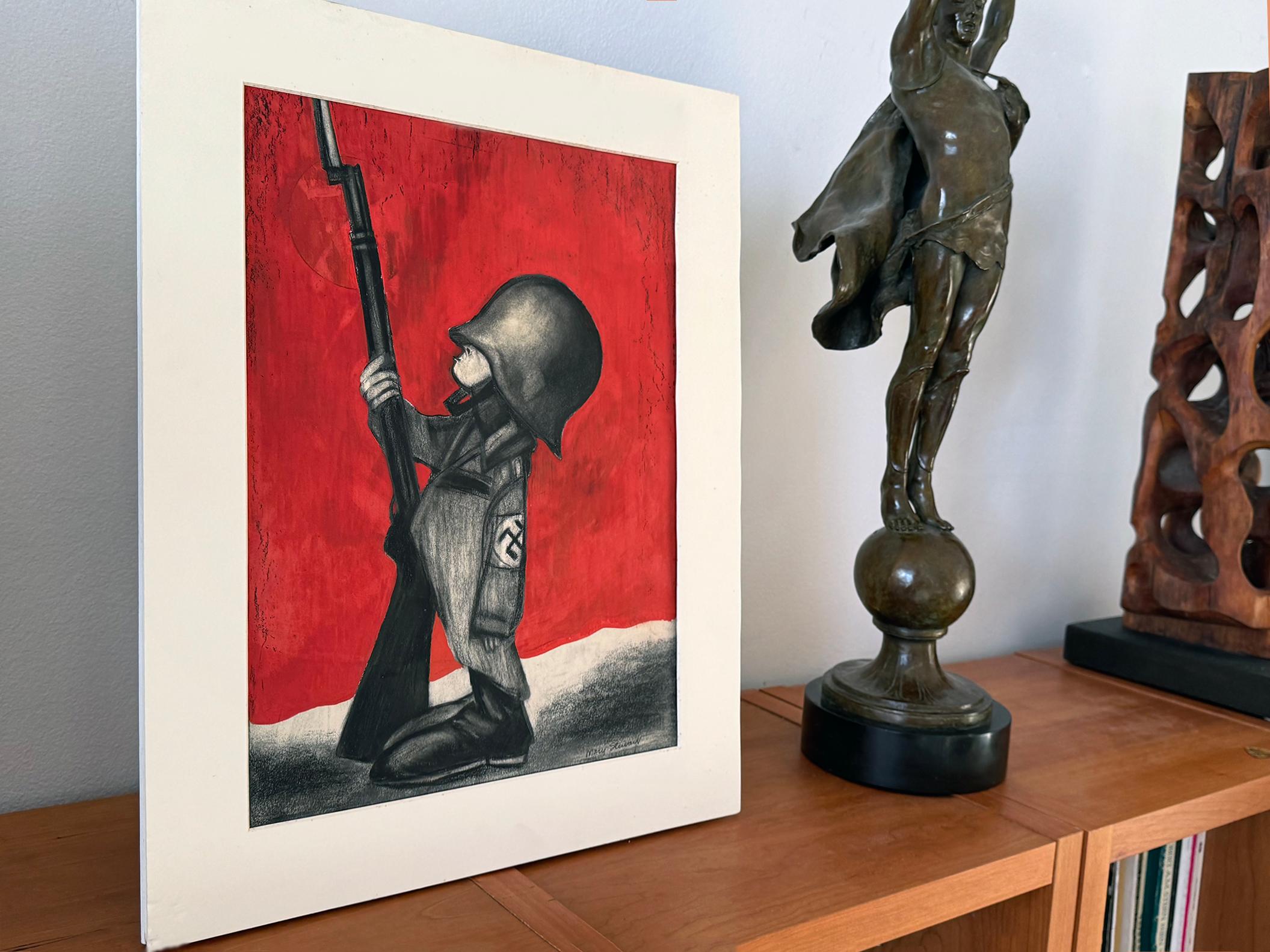 Cartel antinazi de la II Guerra Mundial - Hermana de Jimmy Stewart en venta 7