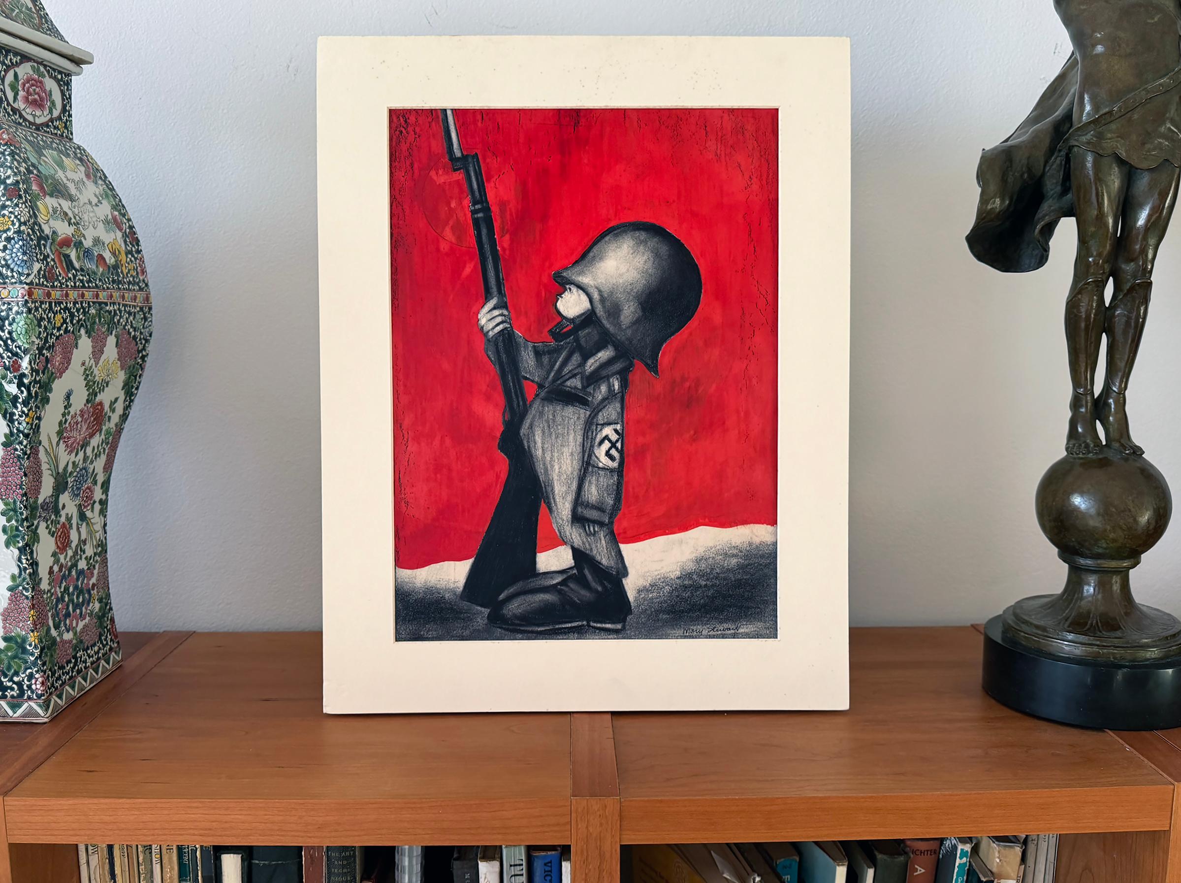 Cartel antinazi de la II Guerra Mundial - Hermana de Jimmy Stewart en venta 6