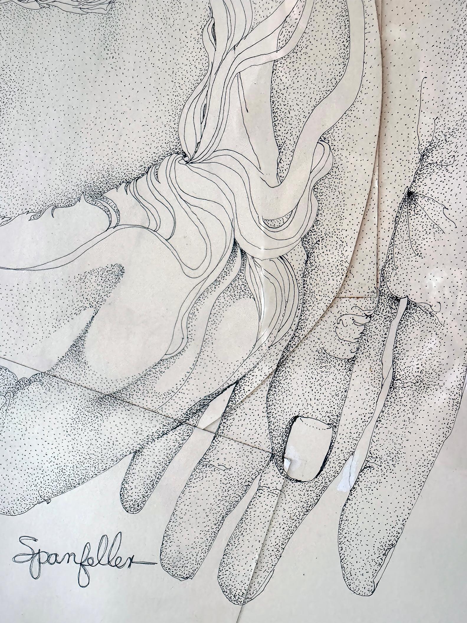 Dos Ojos Psicodélicos con Planta y Flores Groovy en venta 8