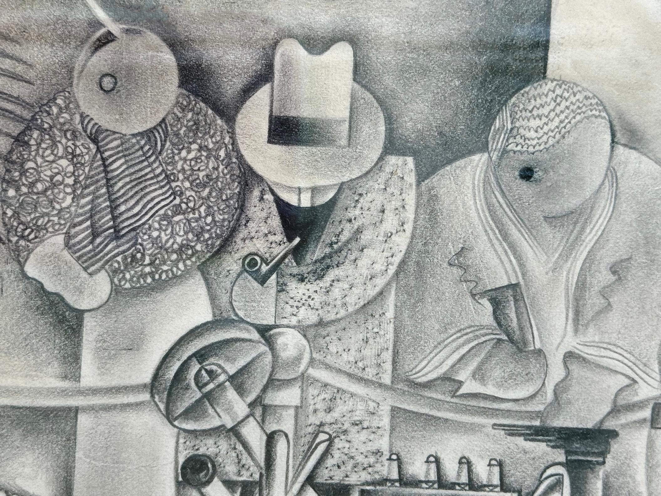 Scène de boîte de nuit Art déco Speakeasy en vente 5