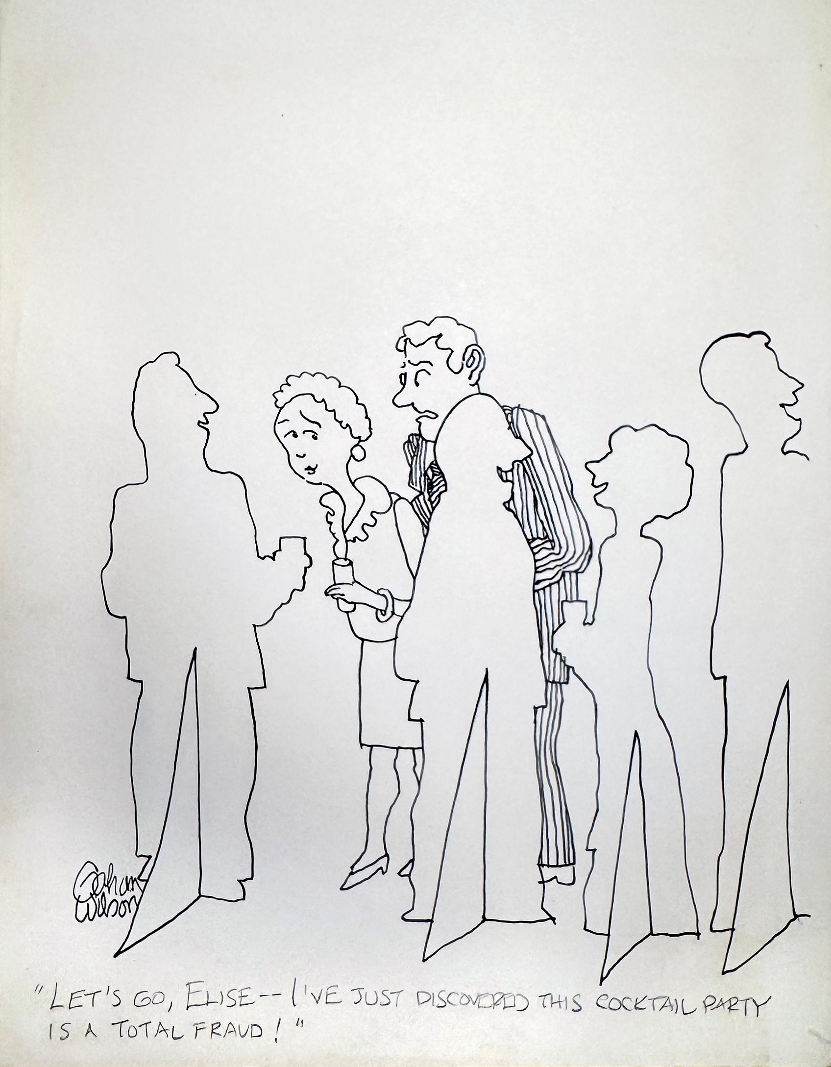 Gahan Wilson Cocktail Party Surprise - Conceptual Artist