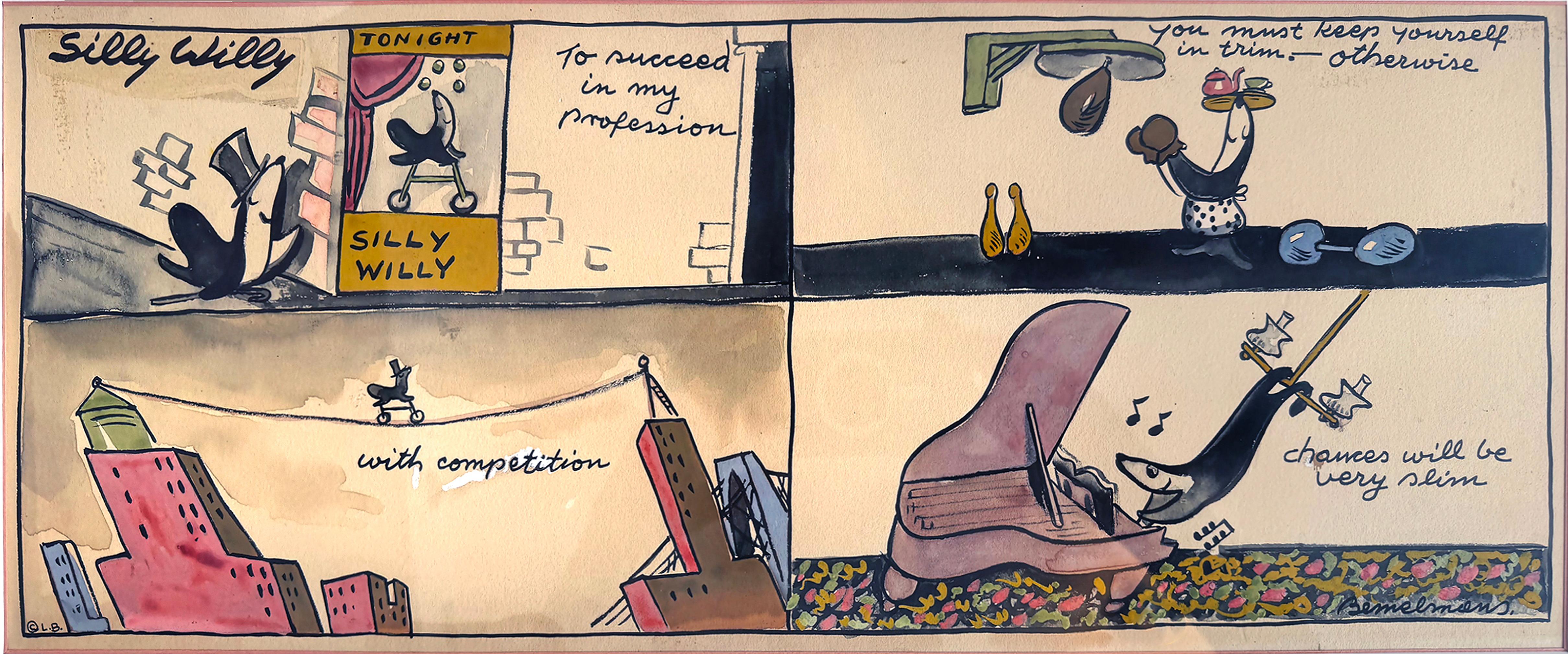 Sceau d
exécution Silly Willy à la poursuite du succès