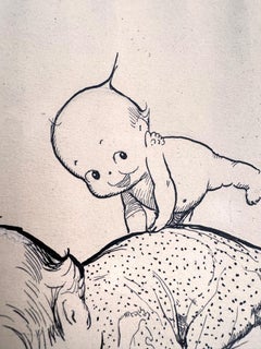 Kewpies Playing Leapfrog Woman's Home Companion Illustration