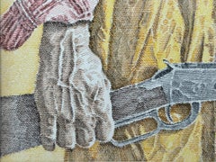 Portrait of Old Cowboy Holding Rifle, Cover for Zane Grey's Majesty's Rancho