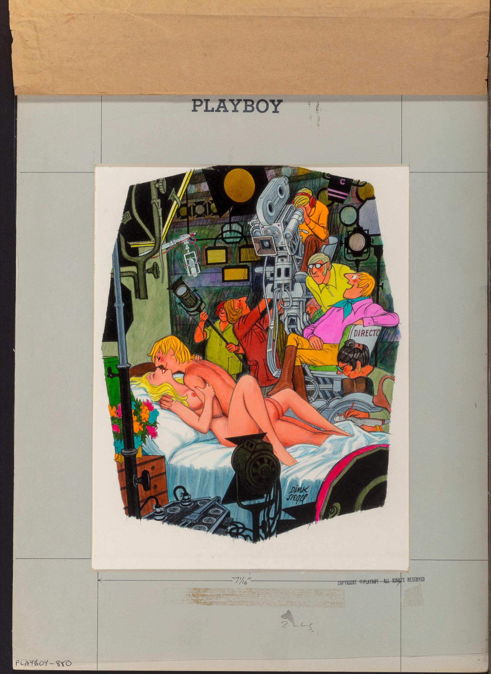 Das ist ein Wickel, Playboy-Kartonillustration , (Amerikanische Moderne), Painting, von Dink Siegel