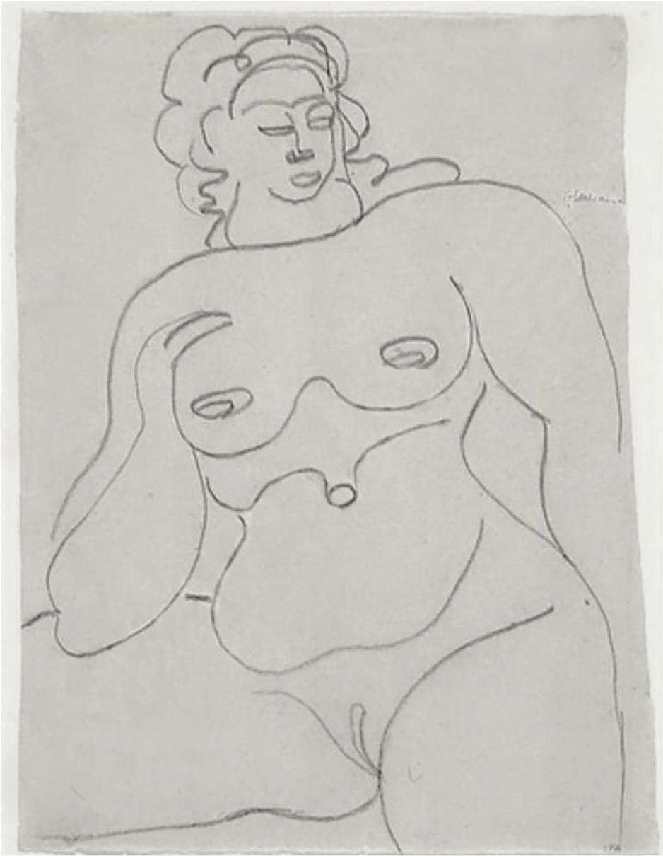 Nude Gaston Lachaise - Femme et enfant  Nu sexueux 