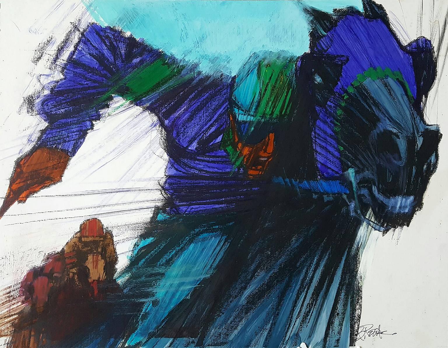 Bob Peak Animal Art - Horse Racing Illustration