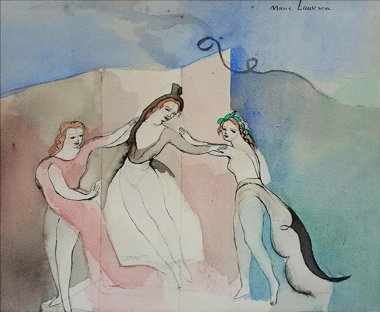 Marie Laurencin Portrait - Trois Danseur, Three Dancers