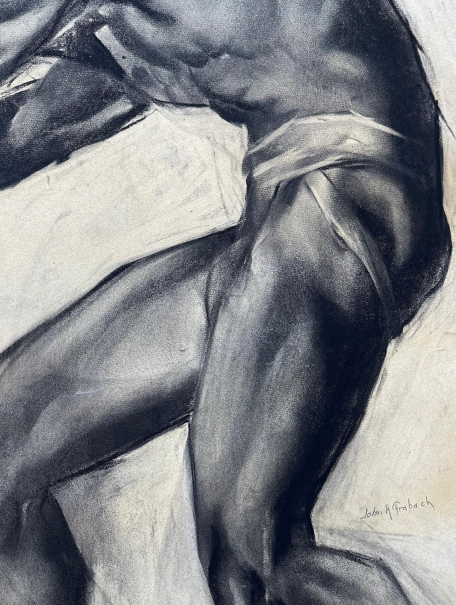 Muscular Male Nude with Bulging Muscles  Art Deco 2