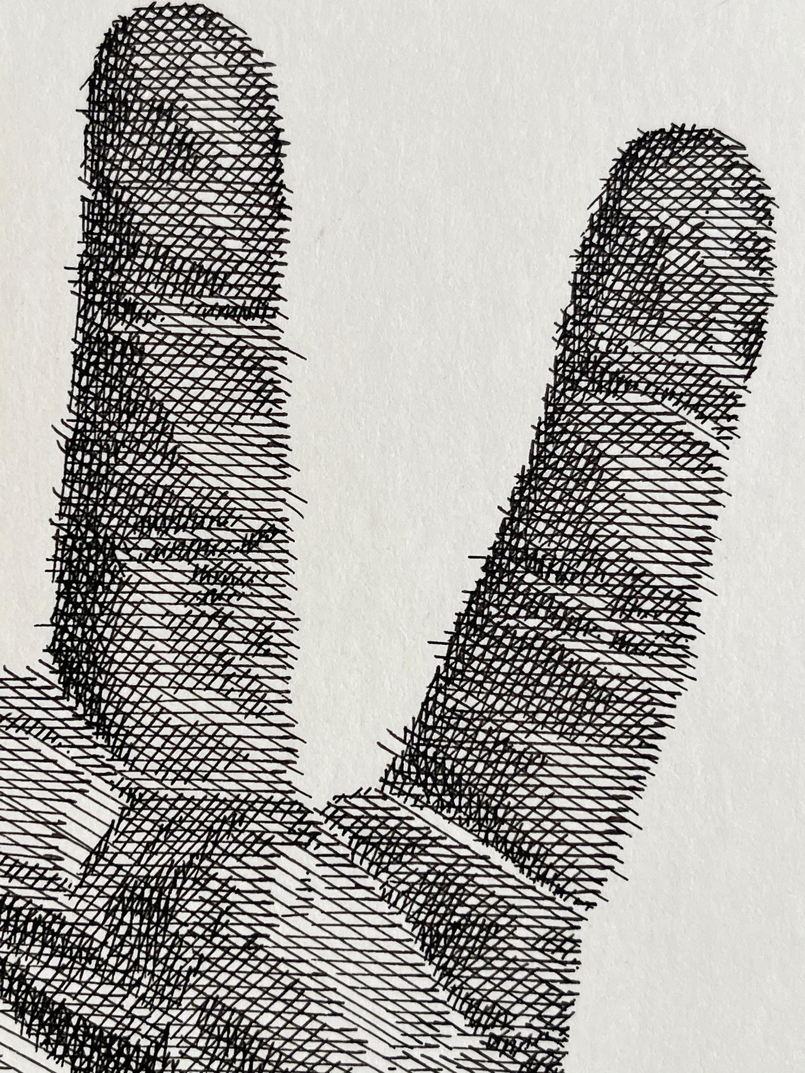 Schwarzes Power Fist, Thumbs Up, Friedensschild - Hand Signale im Angebot 3