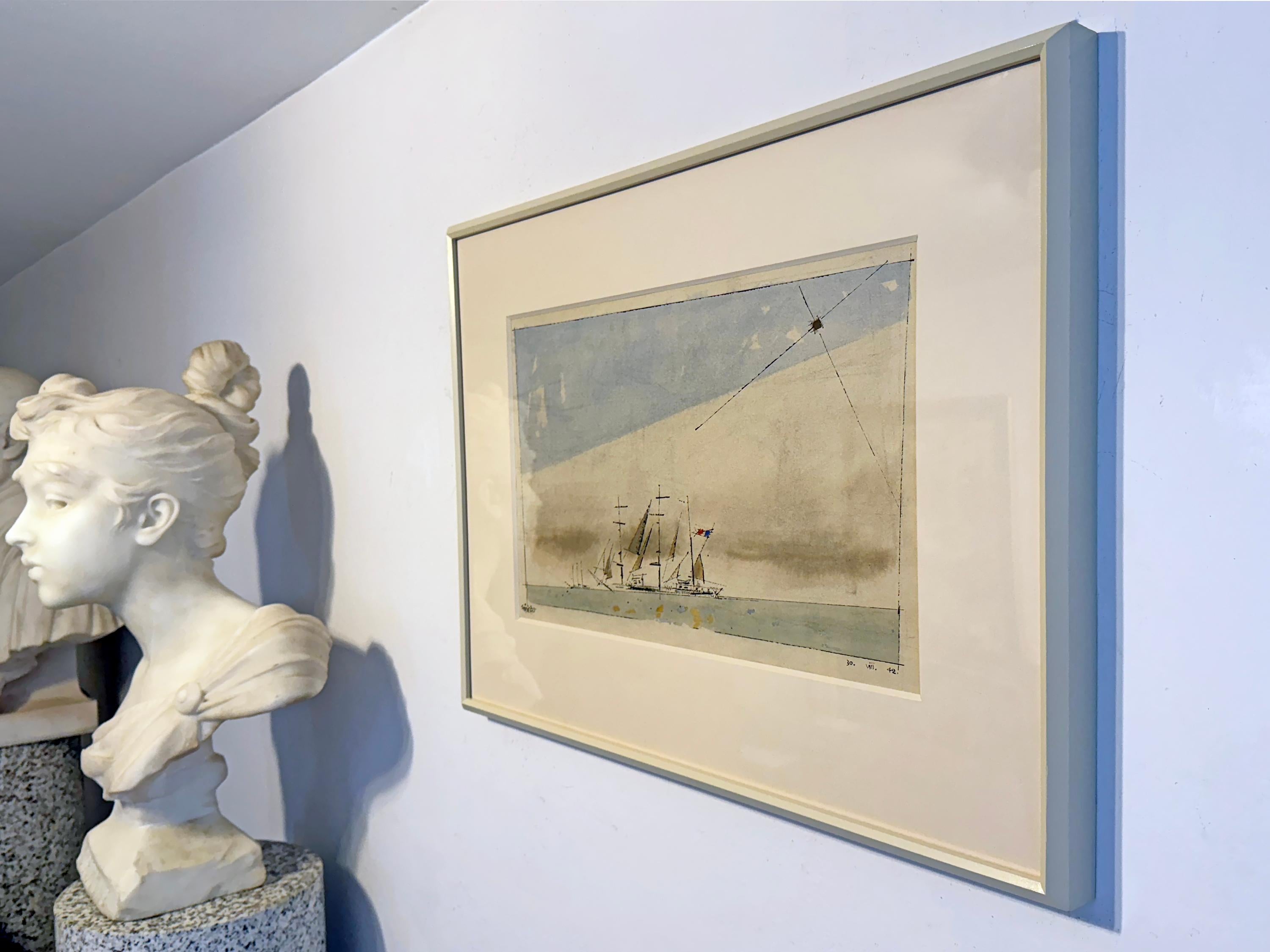 Bauhaus .  Ohne Titel (französische Barque unter Staysail) im Angebot 3