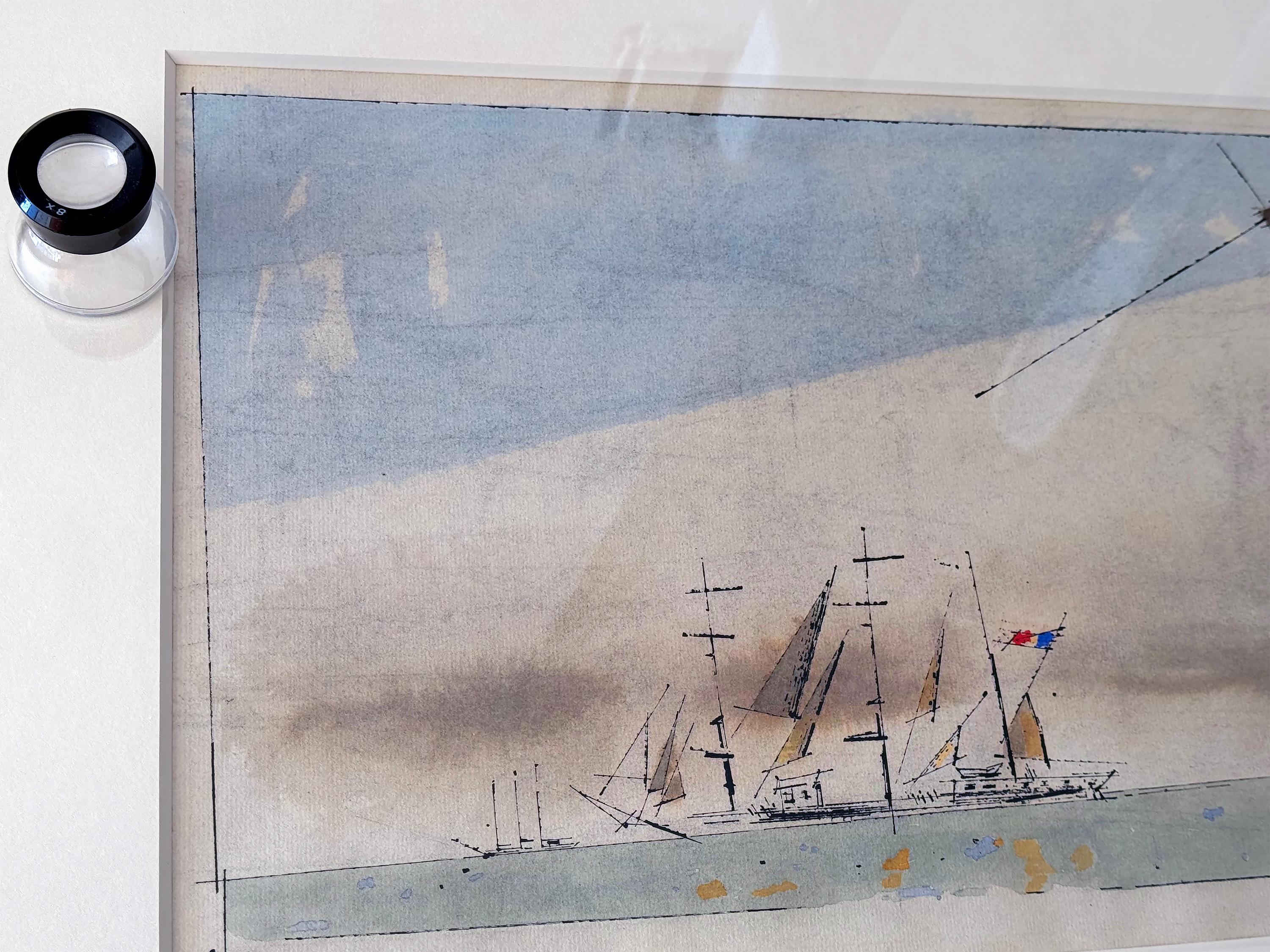 Bauhaus .  Ohne Titel (französische Barque unter Staysail) im Angebot 7