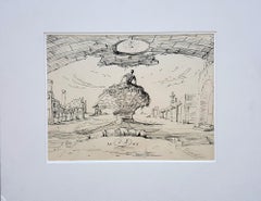 Man in Fantasy Landscape