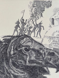 Mystical Indian Tribes of Arizona and Mexico with Head of Vulture