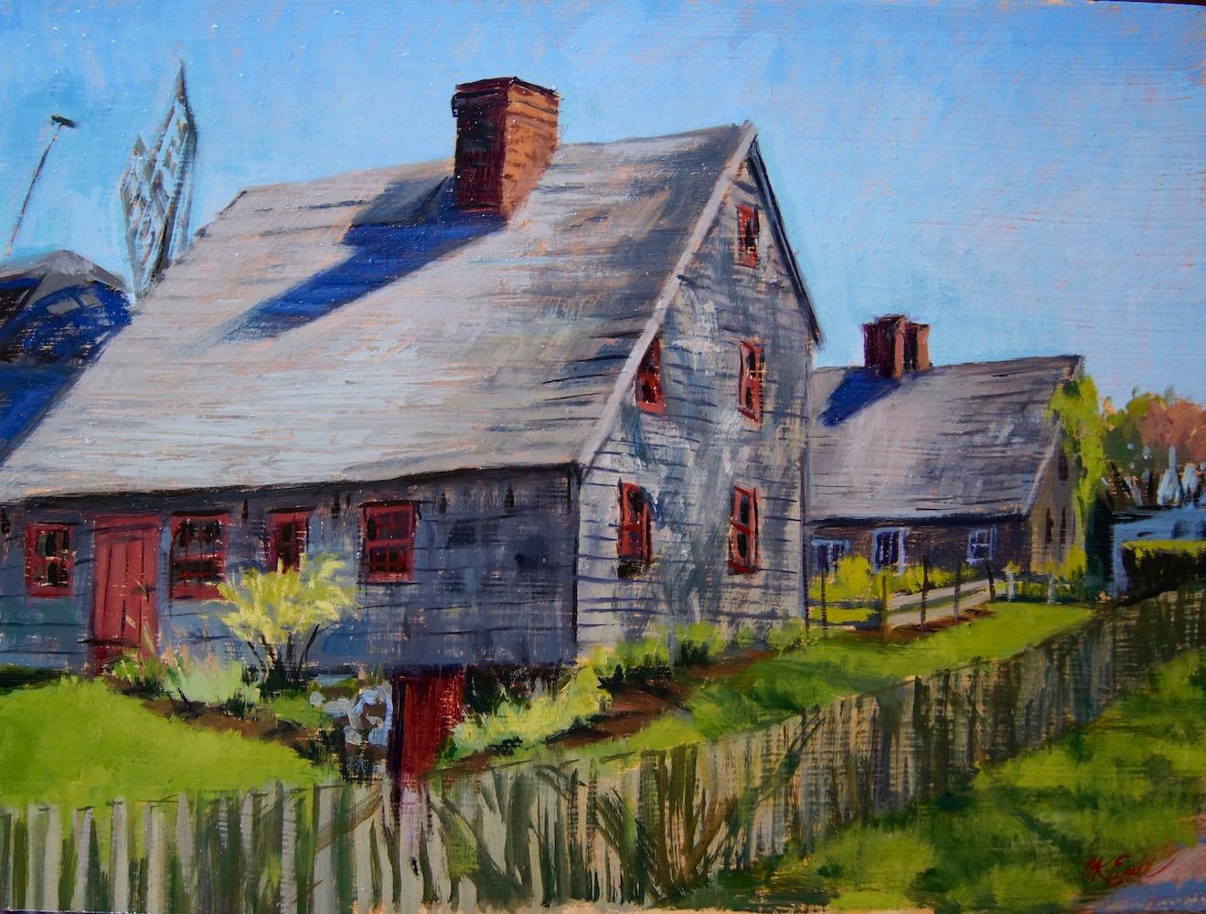 Megan Euell Landscape Painting – Bauernhof Mulford