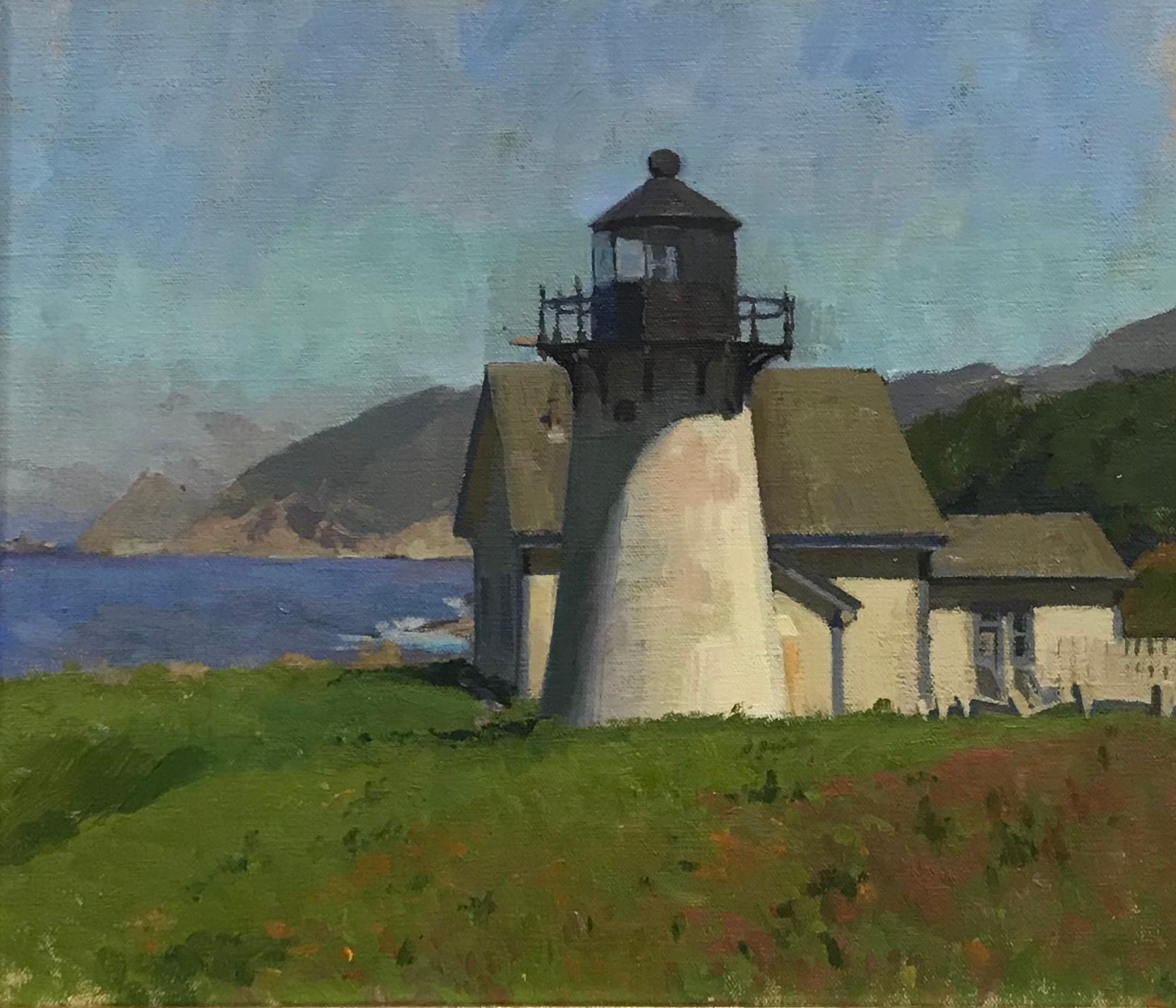 Joe Altwer Landscape Painting - Montara Light House 