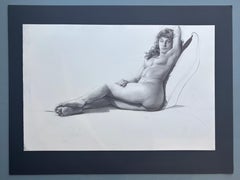 „Rita“ von Steven Assael, Graphitzeichnung, nackte Frau, signiert, ungerahmt, 9 x 13,5 Zoll