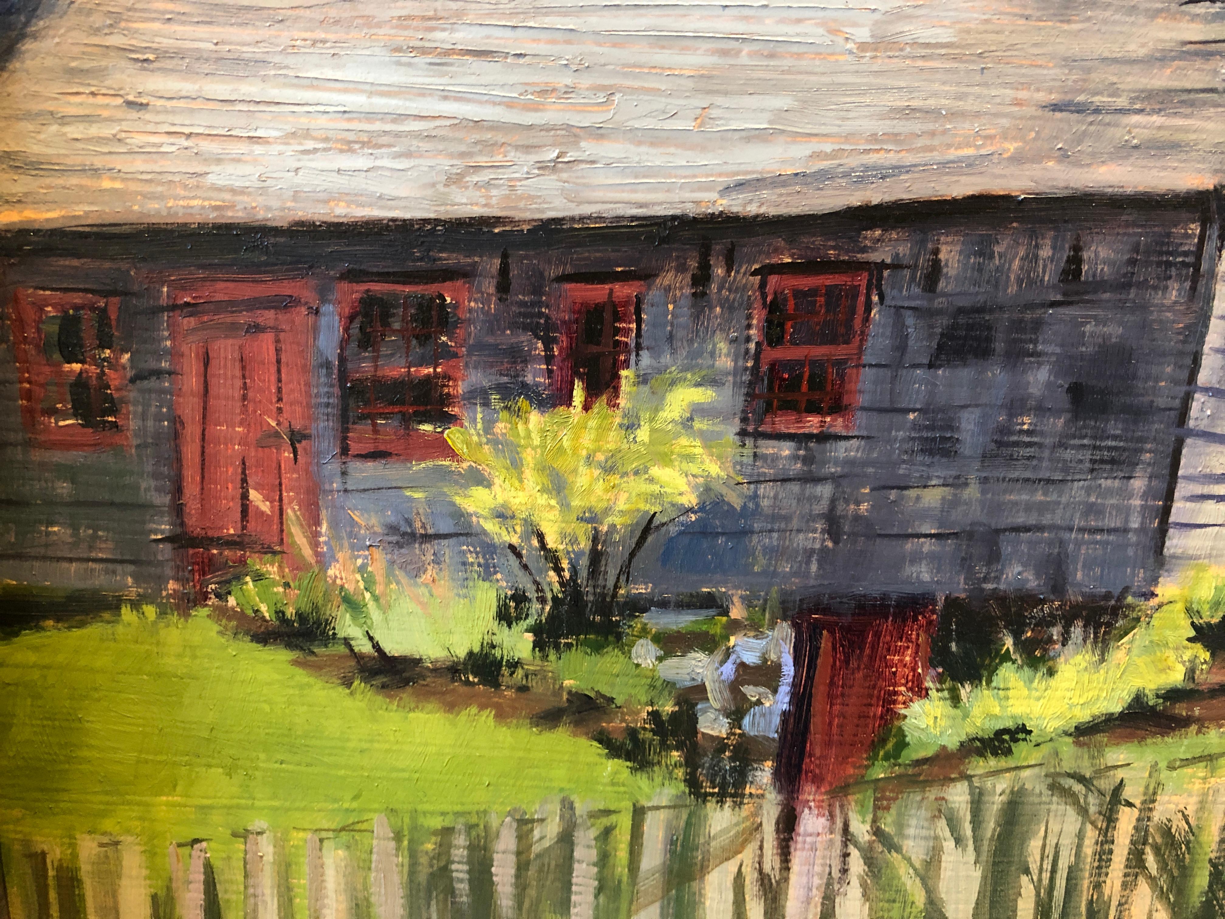 Bauernhof Mulford (Amerikanischer Impressionismus), Painting, von Megan Euell