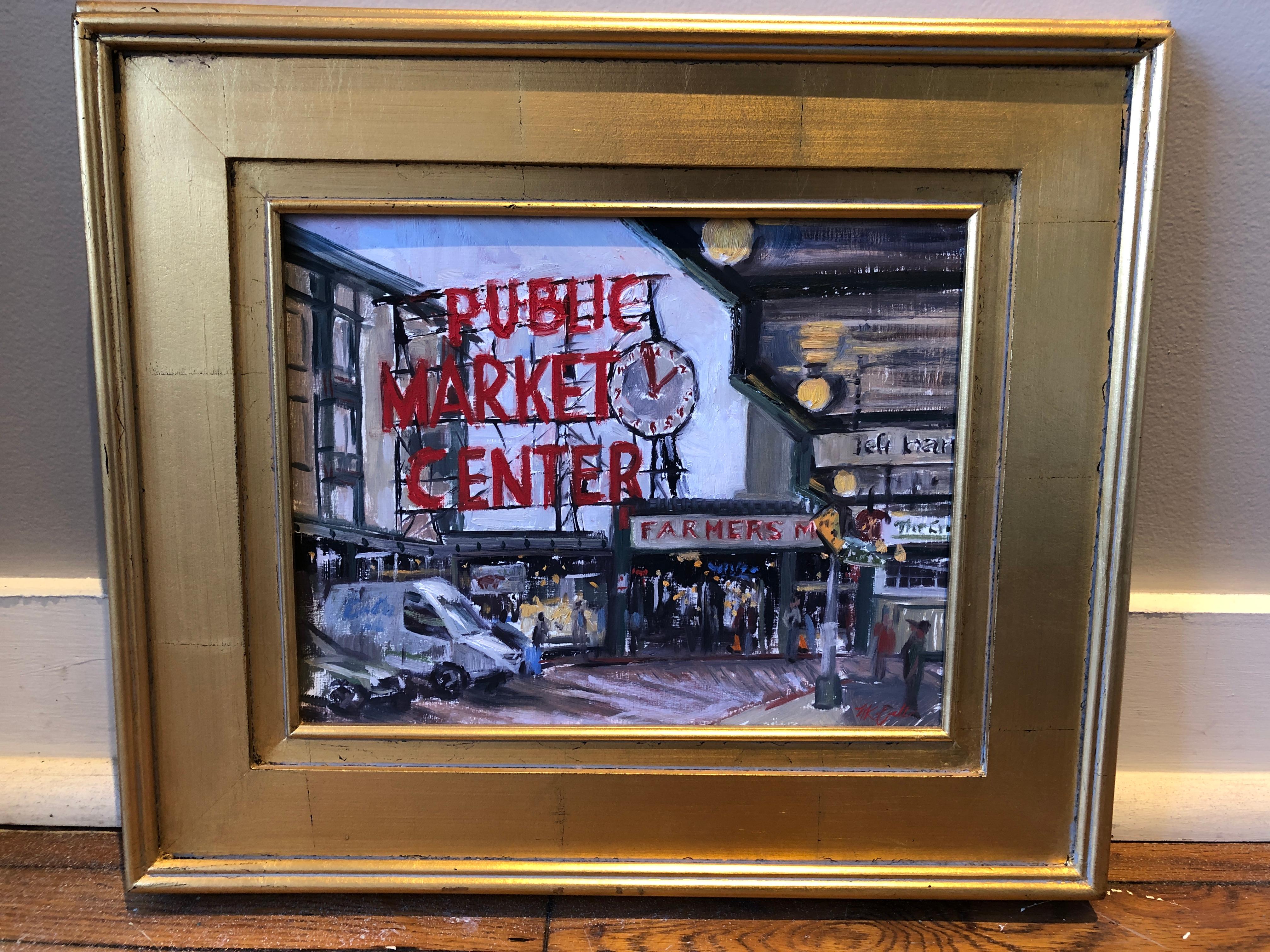 Pike Place Market - Painting by Megan Euell