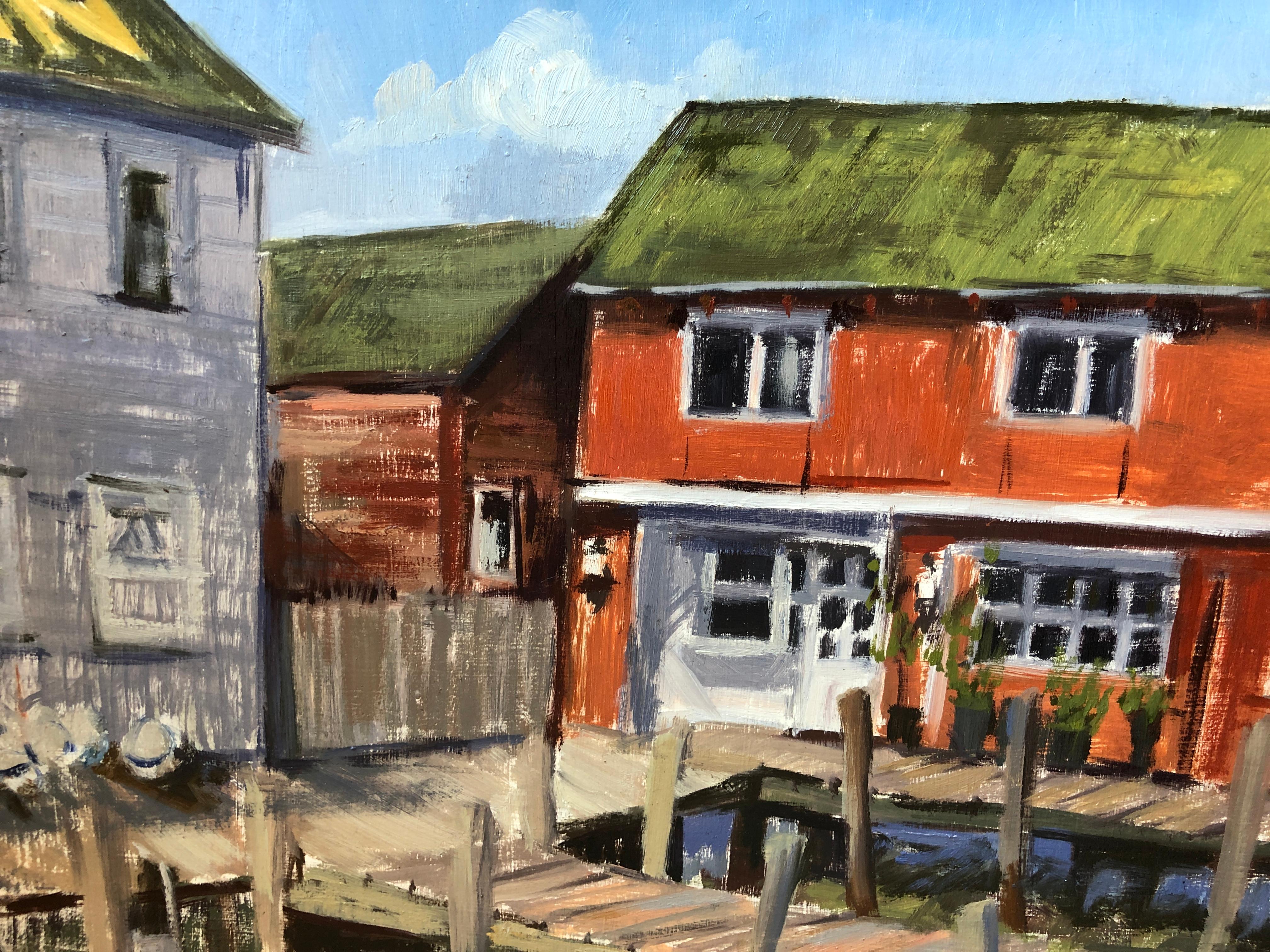 Old Scrimshaw, Greenport (Post-Impressionismus), Painting, von Megan Euell