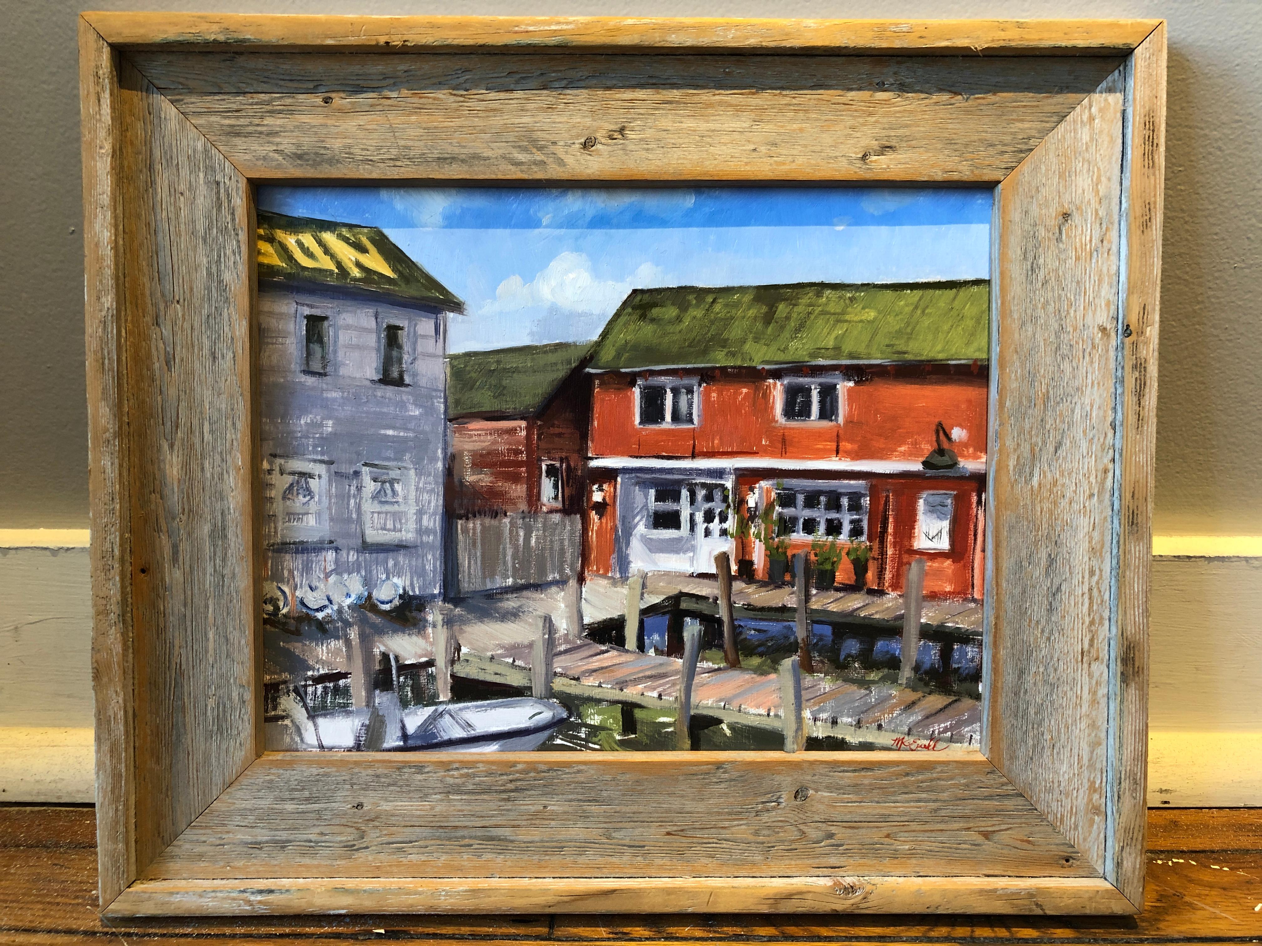Old Scrimshaw, Greenport – Painting von Megan Euell