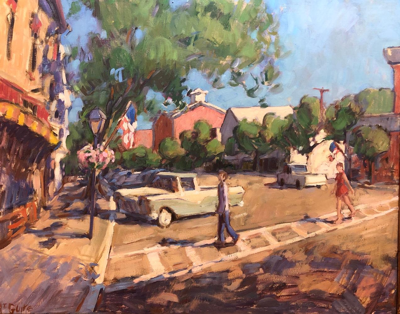 Tim McGuire Landscape Painting - Today on Main Street