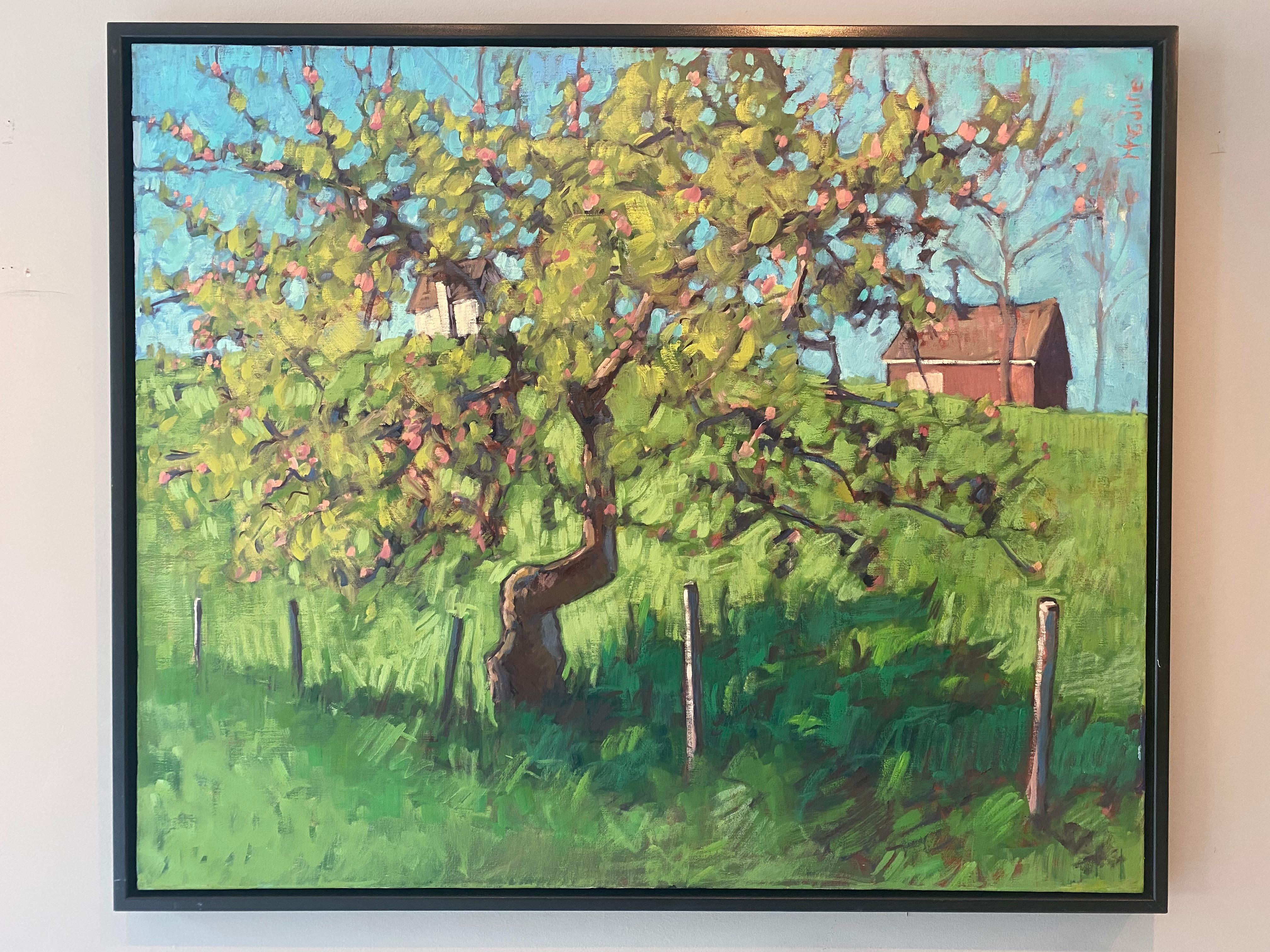 The Little Apple Tree on the Farm - Painting by Tim McGuire