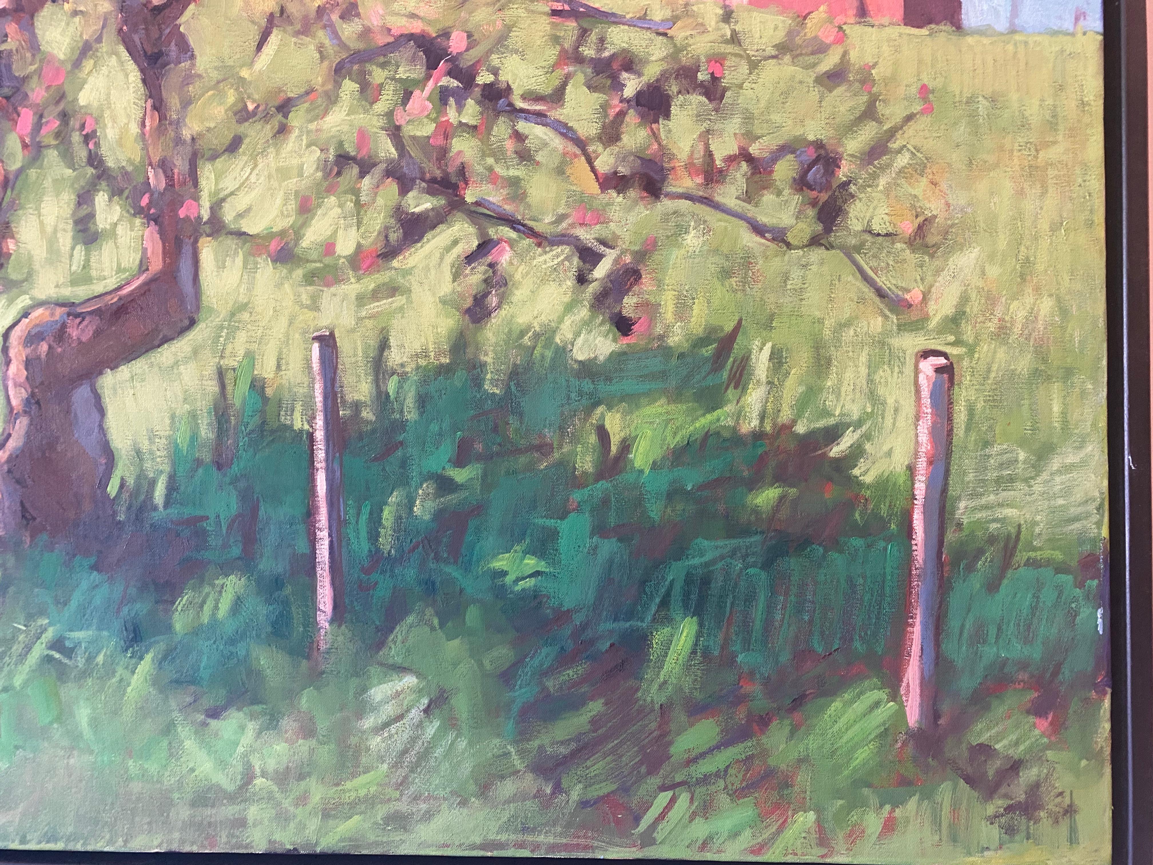 The Little Apple Tree on the Farm - American Impressionist Painting by Tim McGuire