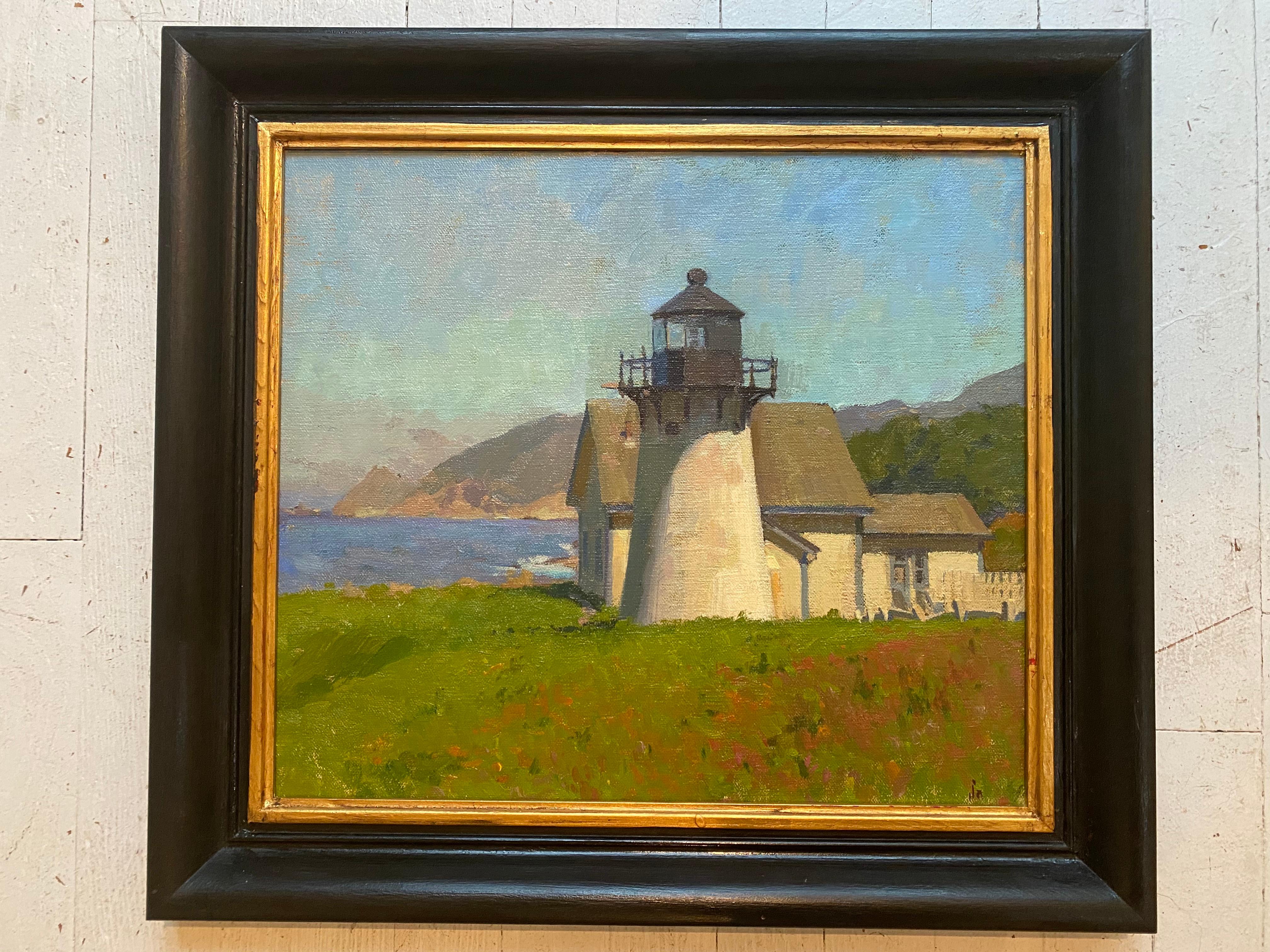 Montara Light House  - Painting by Joe Altwer