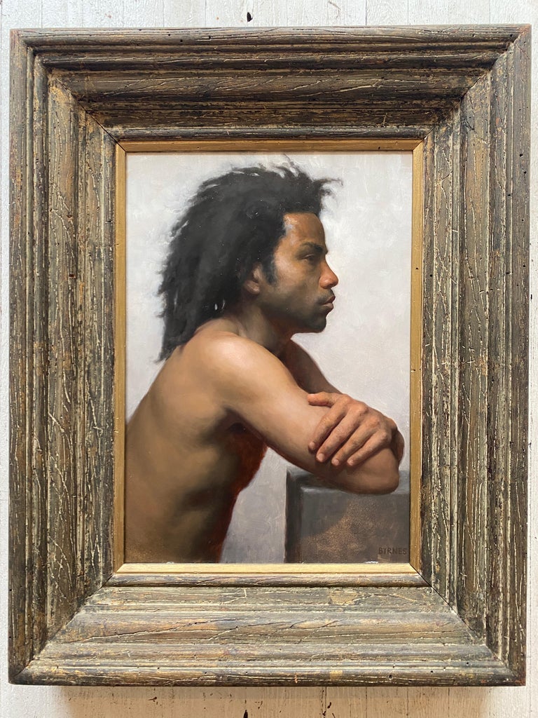 Patrick Byrnes Portrait Painting - Jamaal in Profile