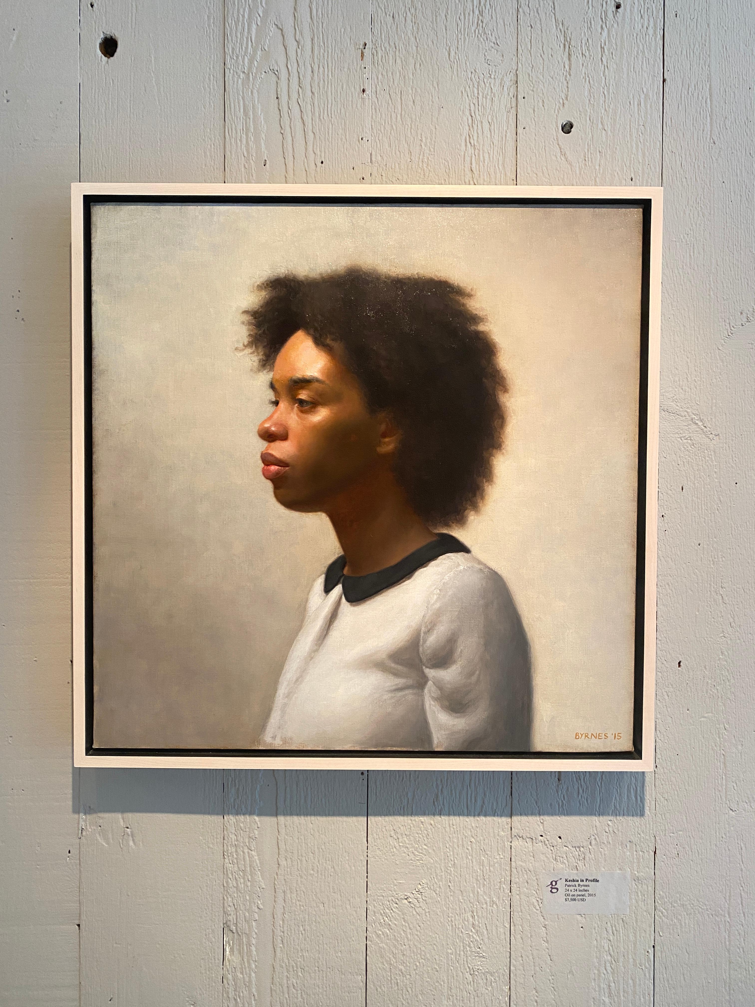 Keshia in Profile - Painting by Patrick Byrnes