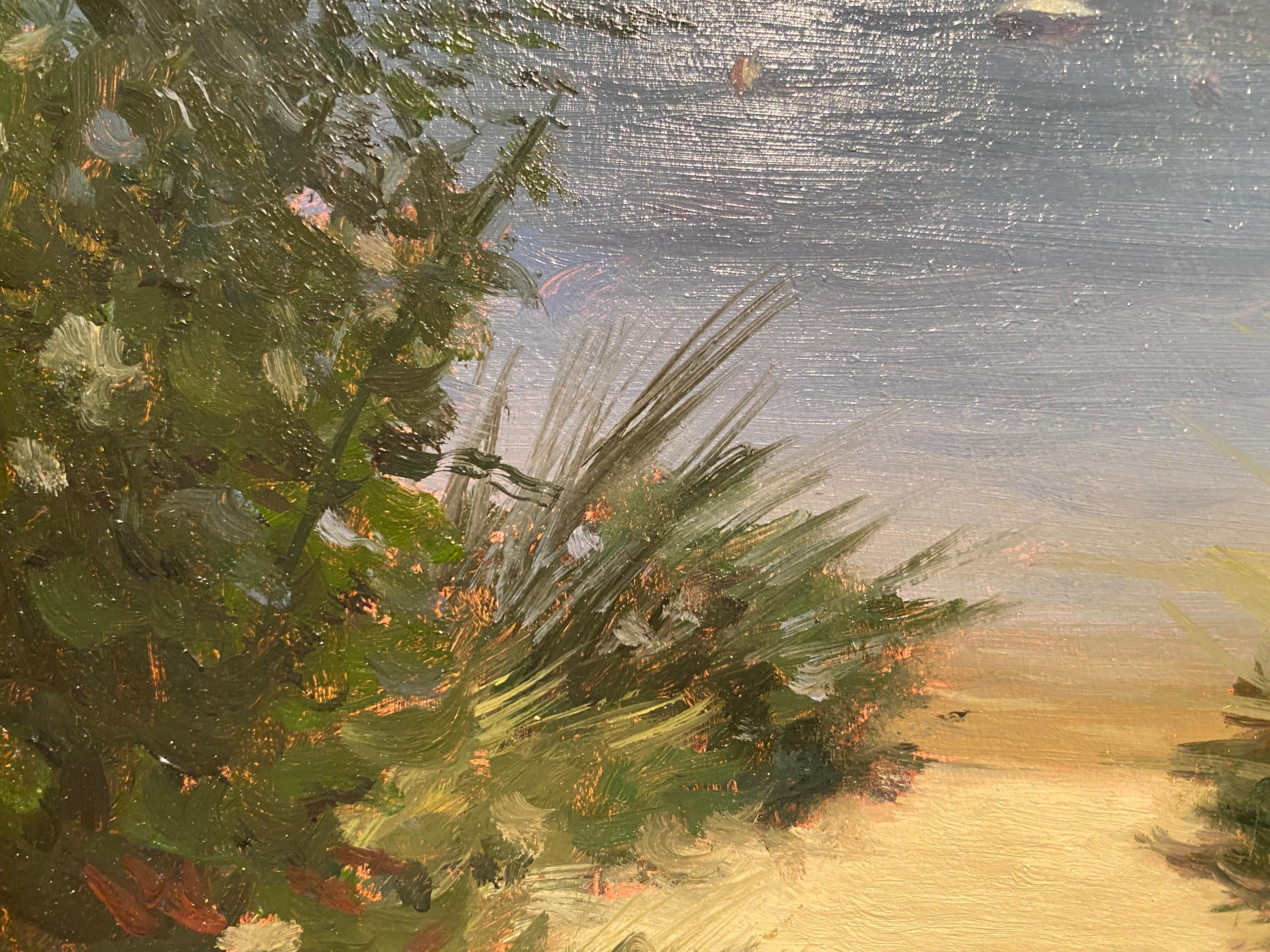 Secret Beach - American Realist Painting by Matthew Weigle