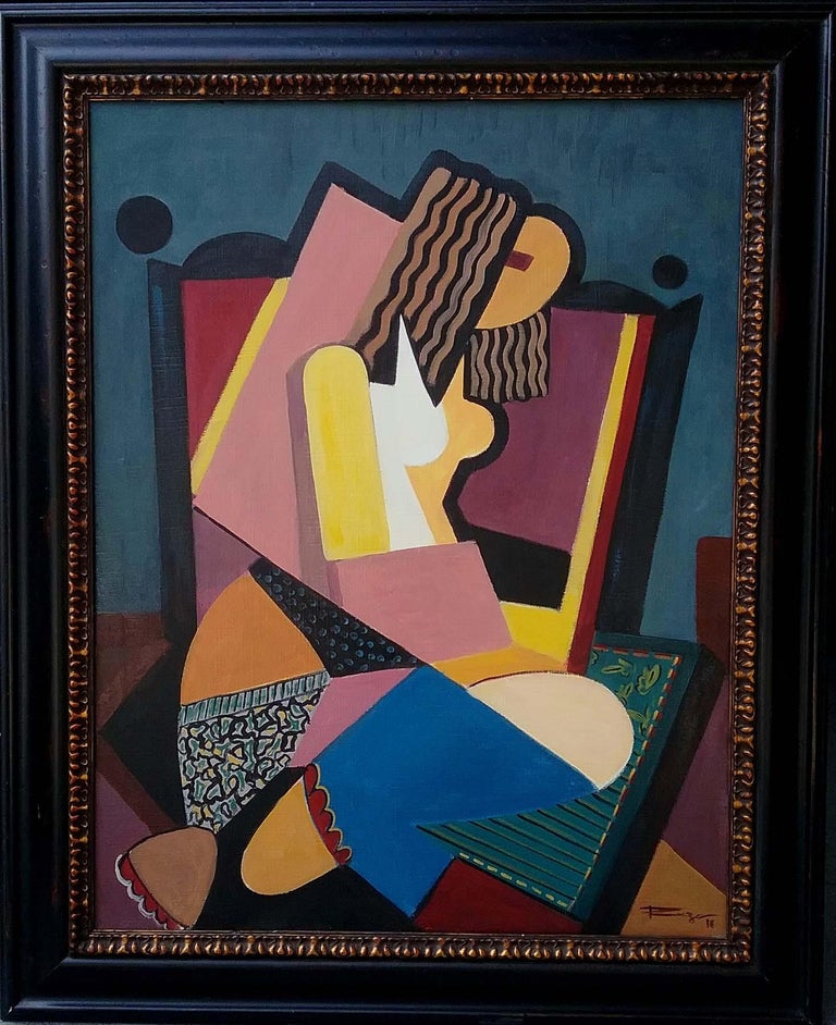 Reza Afrookhteh Cubist Nude at 1stDibs reza nude