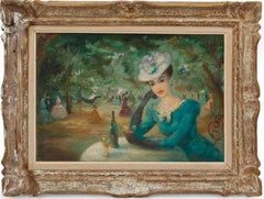 Lady im Pariser Park