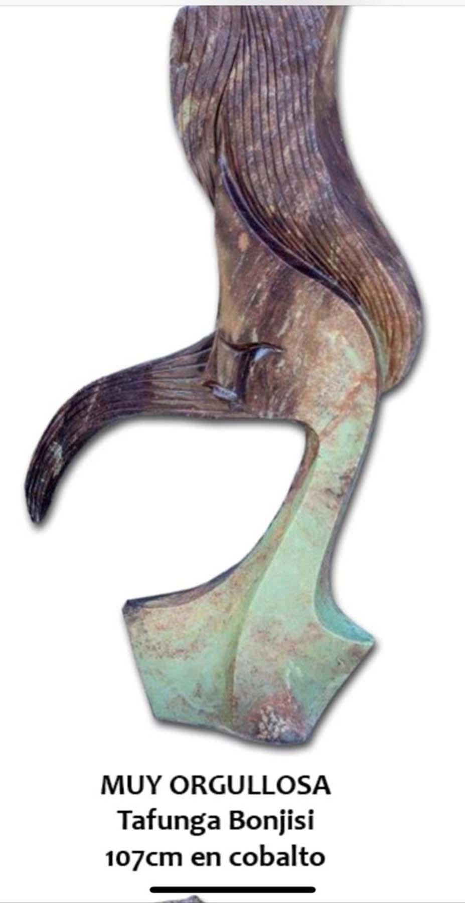 Tafunga Bonjisi Figurative Sculpture - Proud Woman, Shona