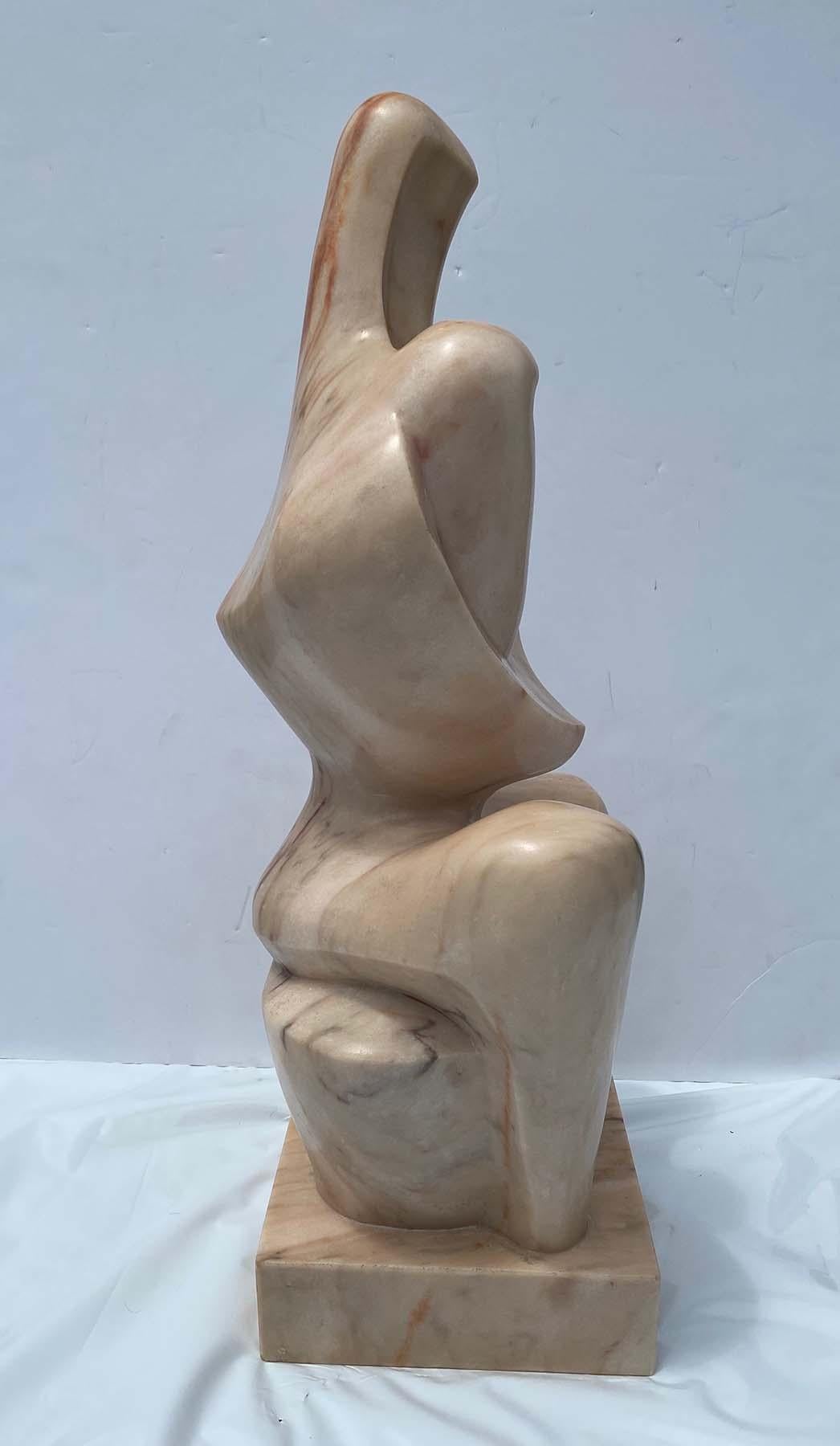 Mother and Child - Cubist Sculpture by Albert Wein