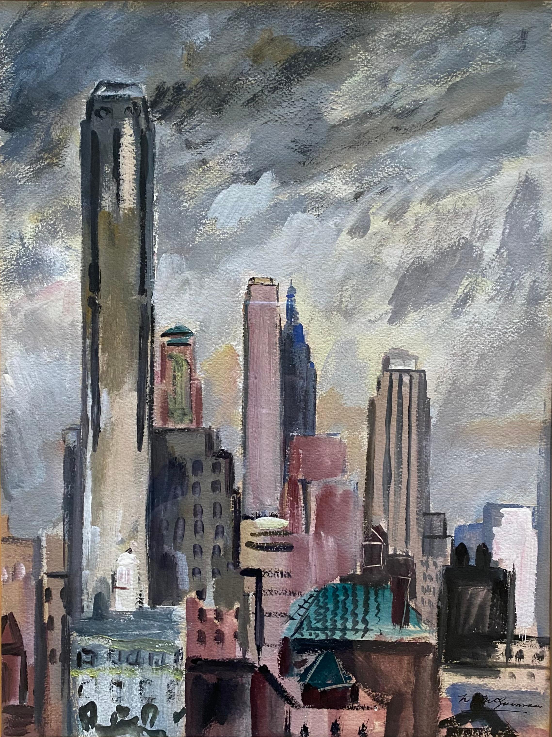 New York Skyline - Art by Nora Allison McGuiness