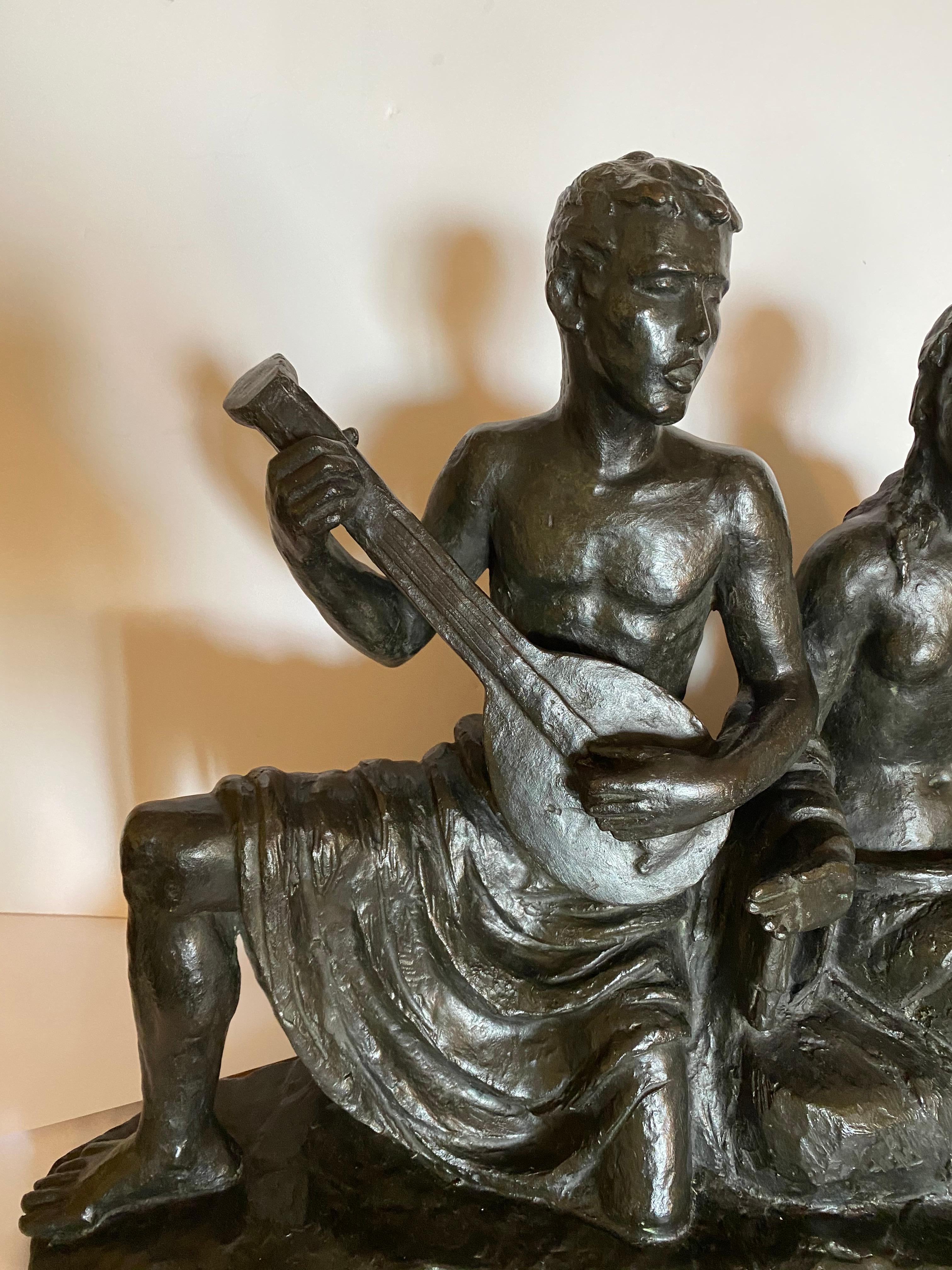 Serenade  - Sculpture by Eugen Mayer-Fassold