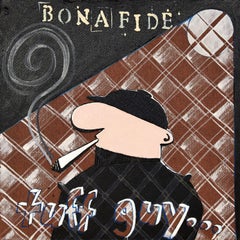 Acrylgemälde "Bonafide Tuff Guy" von David Craig Ellis, Urban Street Art