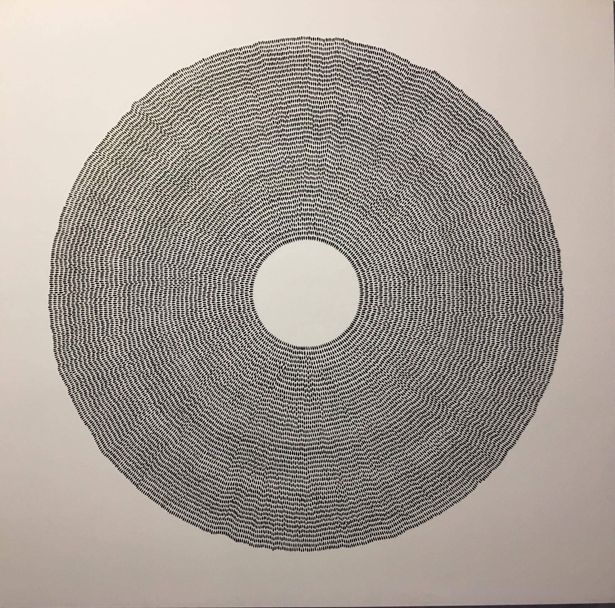 Starbirth III, Halsey Chait, Abstract Drawing, Circle, Black, White
