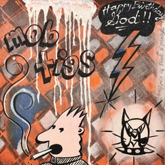 "Mob Ties" Painting by David Craig Ellis, Urban Street Art, Pop Art