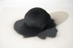 "Force Field Sphere" Abstract, Volcanic Sand Sculpture by John Ruppert