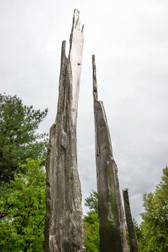 Abstrakte „Flash“-Skulptur aus gegossenem Edelstahl und Metall von John Ruppert