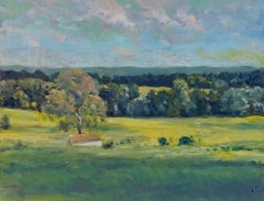"El campamento de Washington en Valley Forge", pintura al óleo de Richard Rosenblatt