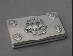 Omar Ramsden Galleon snuff box circa 1938