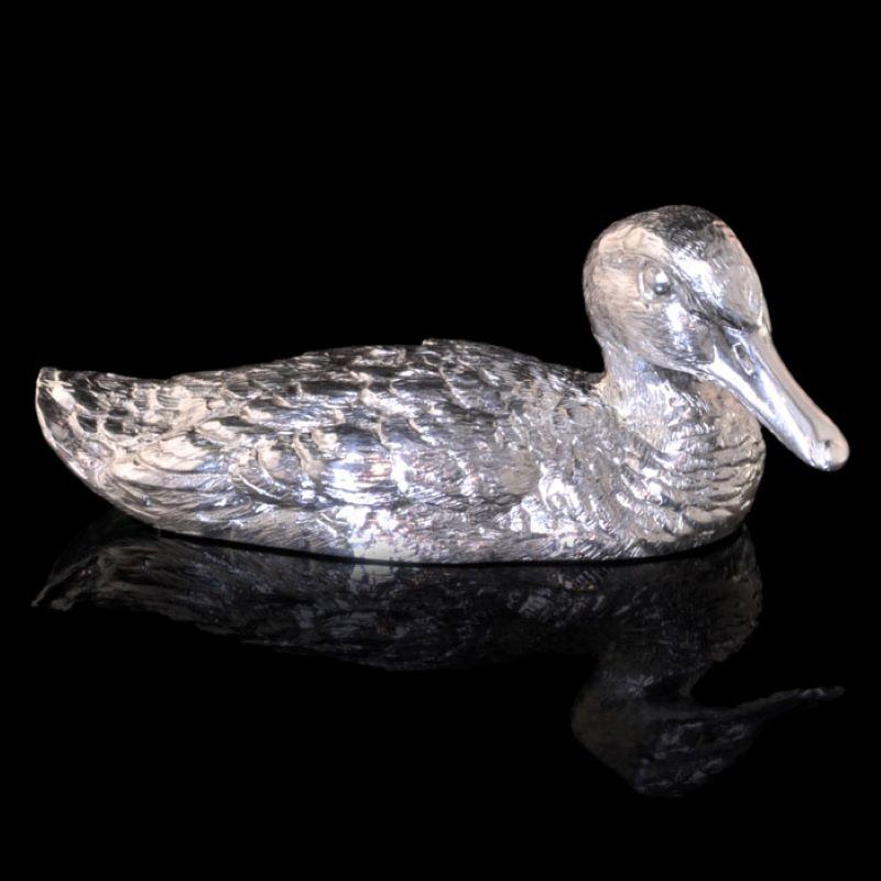 silver mallard ducks