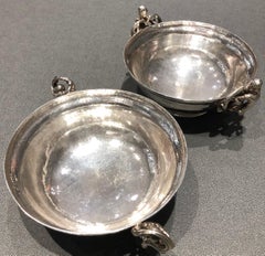 Omar Ramsden Pair of silver bowls circa 1935 and 1936