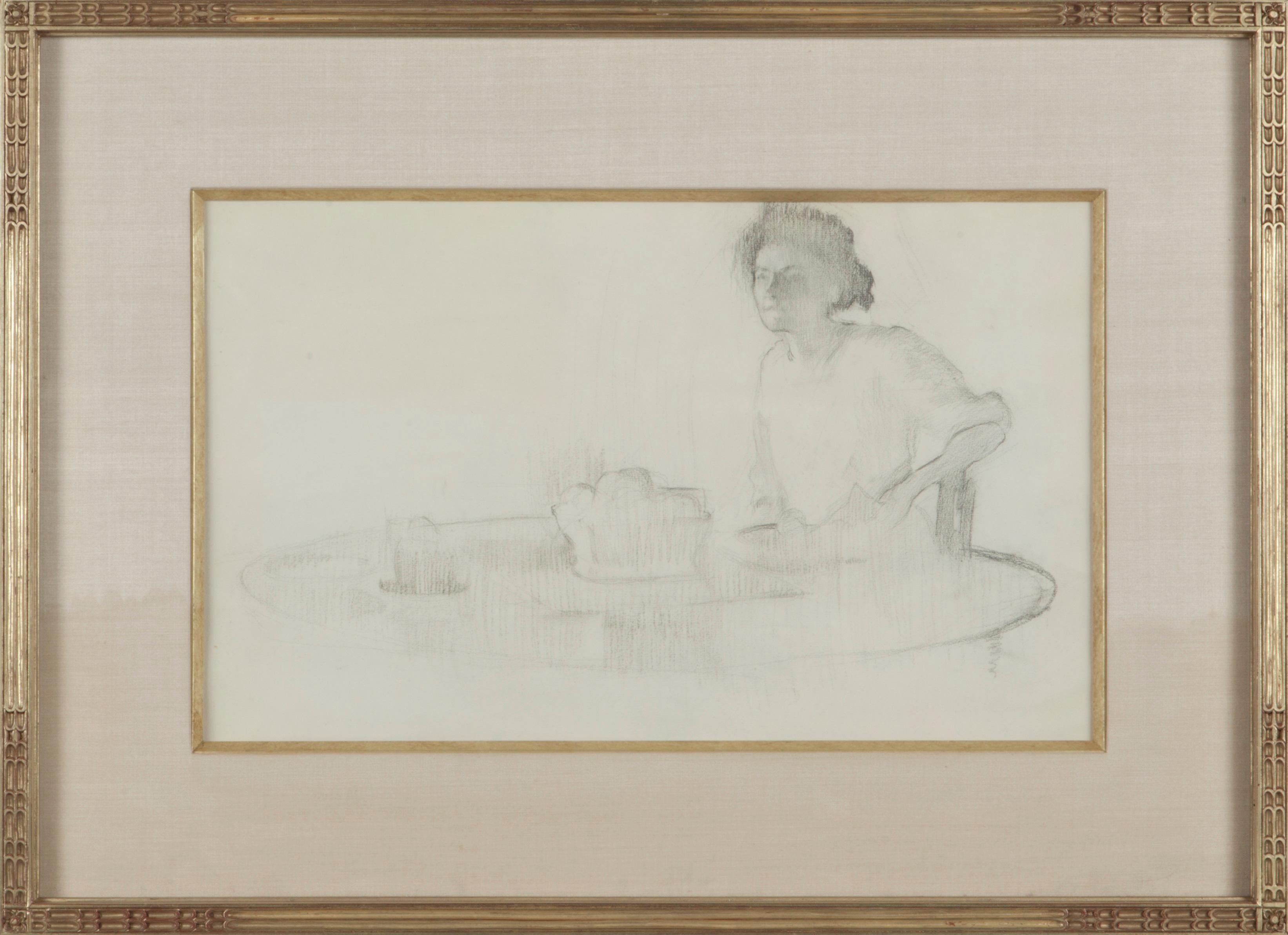 Frederick Bosley Portrait – [Frau an einem Tisch]