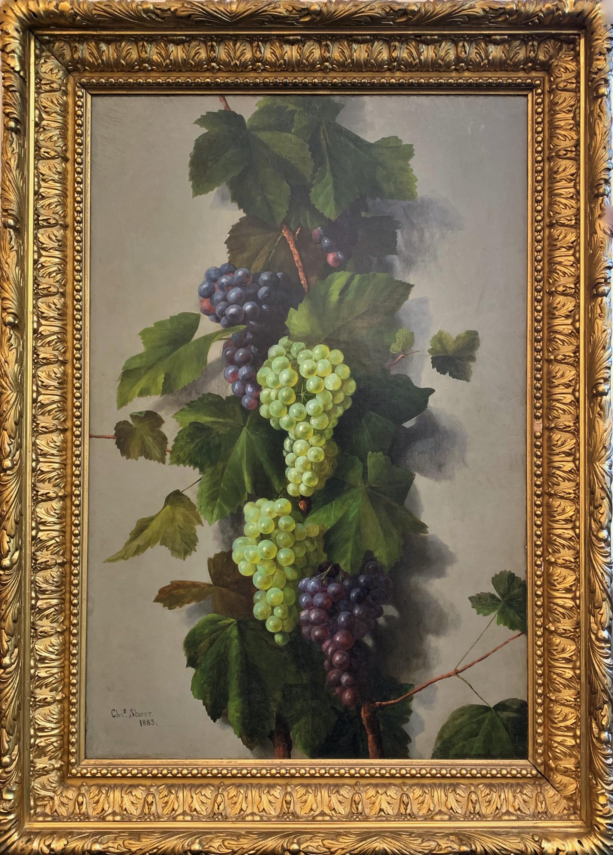 Suficientemente maduro para recolectar - Still-Life Painting Marrón de Charles Storer