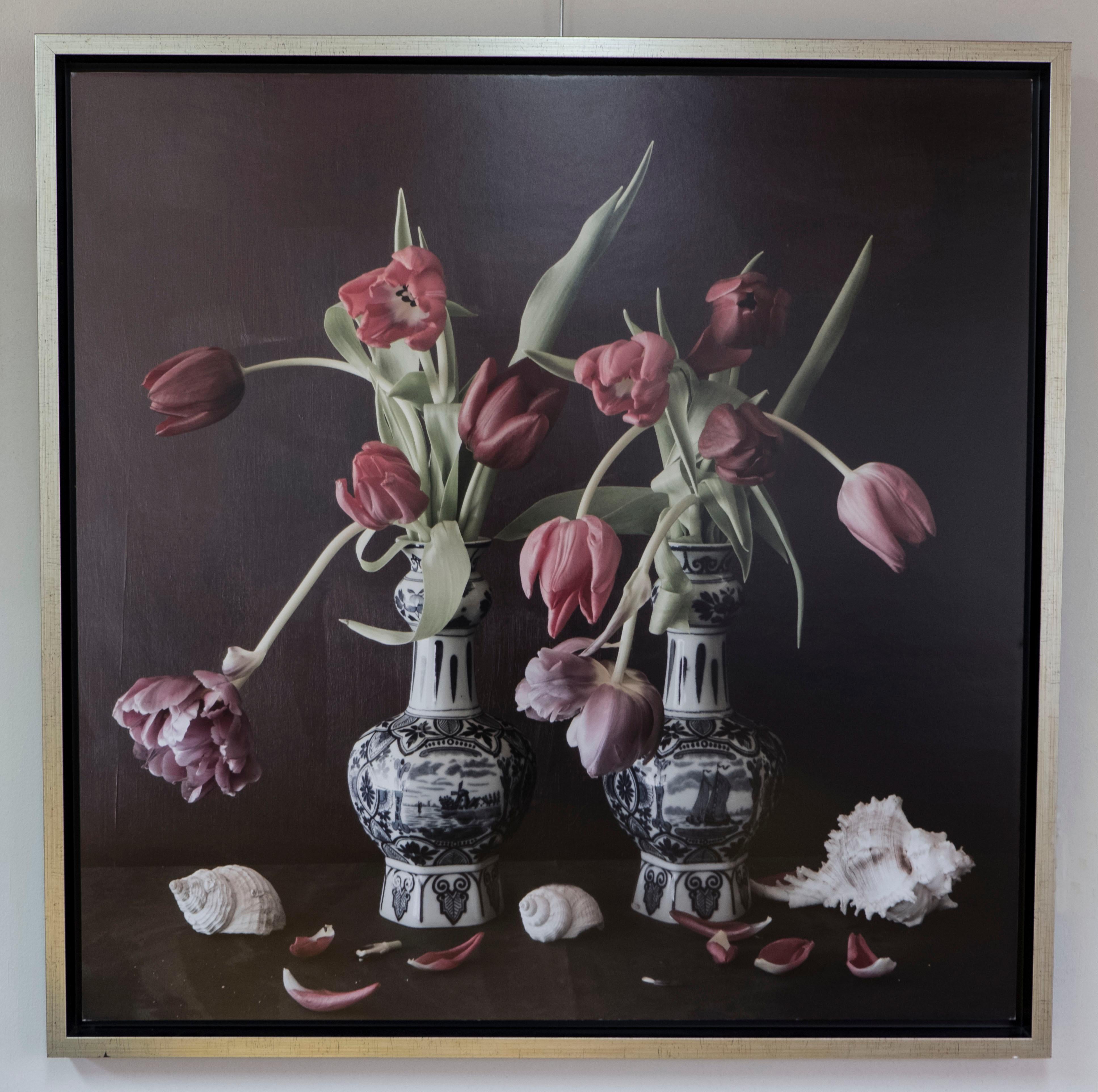 Kraus, Marion Still-Life Photograph - Tulips in a Dutch vase